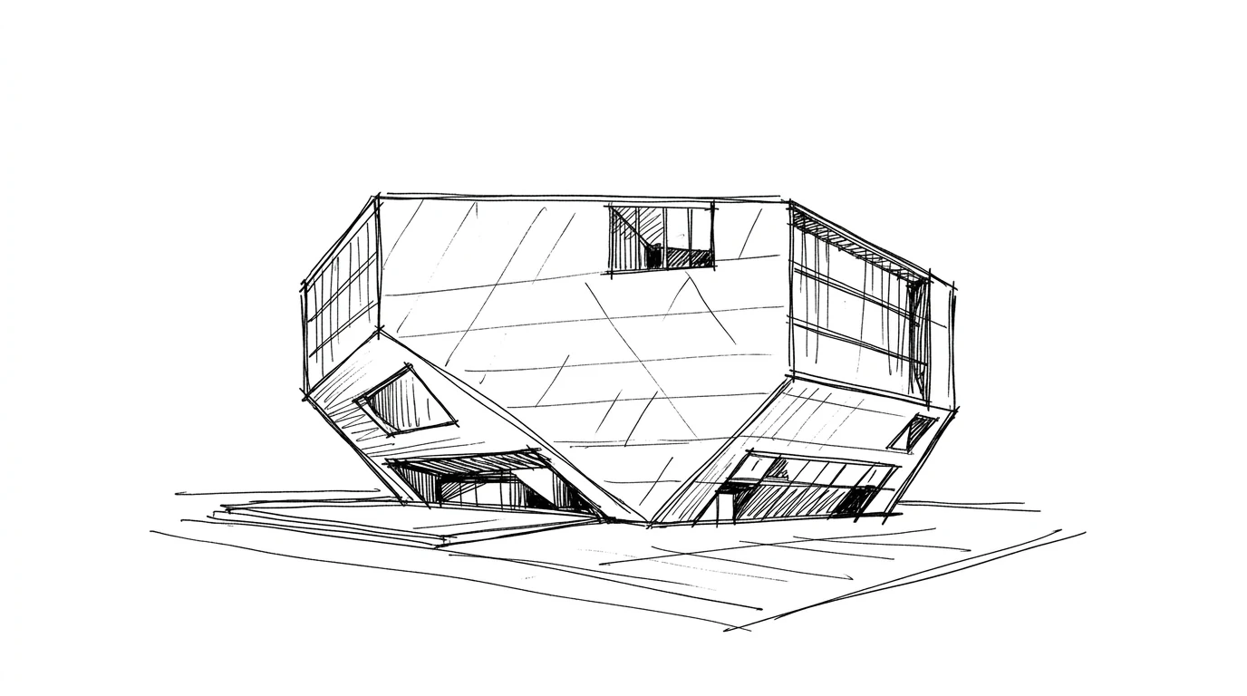 La Casa da Música di Porto, il volume di cemento bianco dalla forma poliedrica irregolare