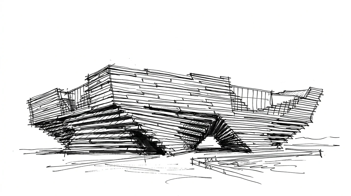 Il V&A Dundee di Kengo Kuma, gli strati orizzontali di pietra arenaria a sbalzo sopra il fiume Tay